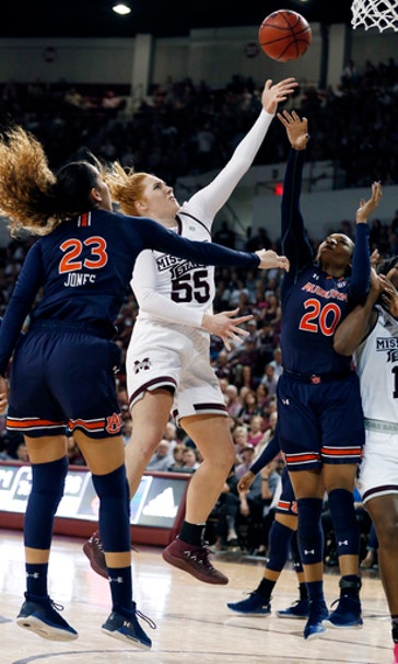 No. 2 Mississippi State women cruise by Auburn 82-61